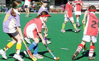 Panthers player Claire Hockings and Rockets pair Jazmyn Reid and Dylan Ready (2) in junior hockey action on Saturday. Panthers player Claire Hockings and Rockets pair Jazmyn Reid and Dylan Ready (2) in junior hockey action on Saturday.